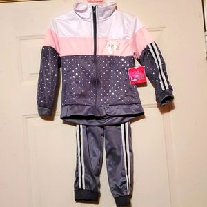 Real Love "Inspire" track suit girl Size 5/6 matching set NWT